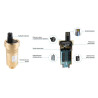 AFRISO Odpowietrznik automatyczny pionowy PrimoVent G3/8" z Aquastop bez zaworu stopowego 7771010
